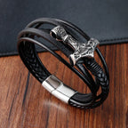 Bracelet tressé ancre