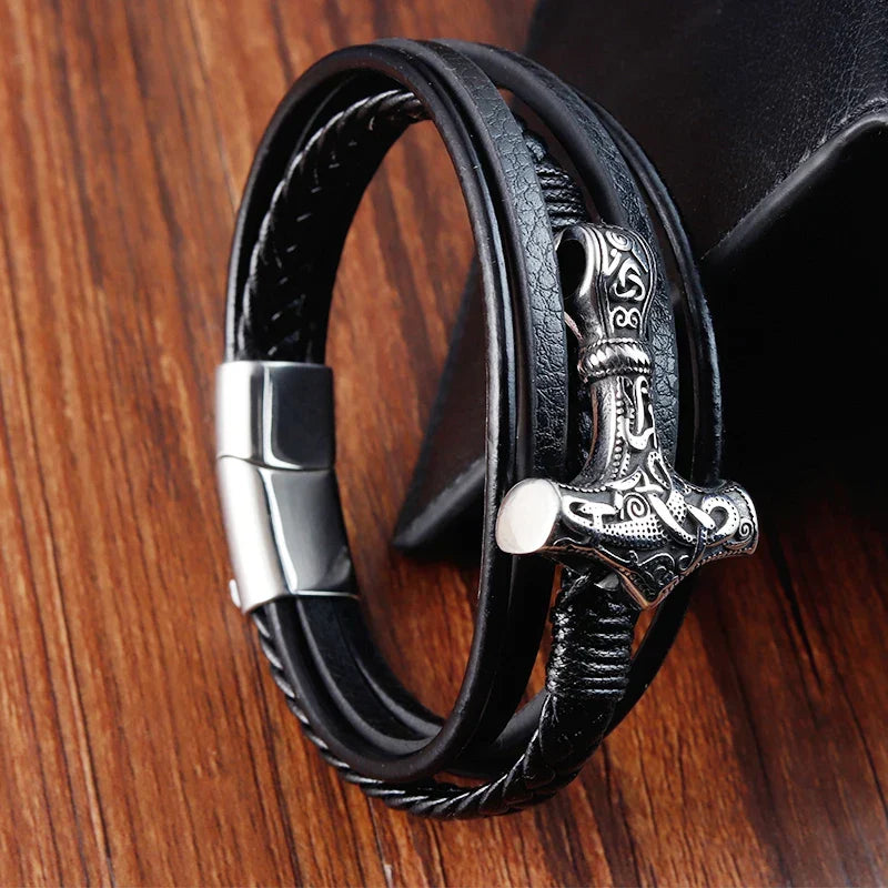 Bracelet tressé ancre