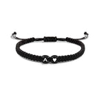 Bracelet tressé initiale a