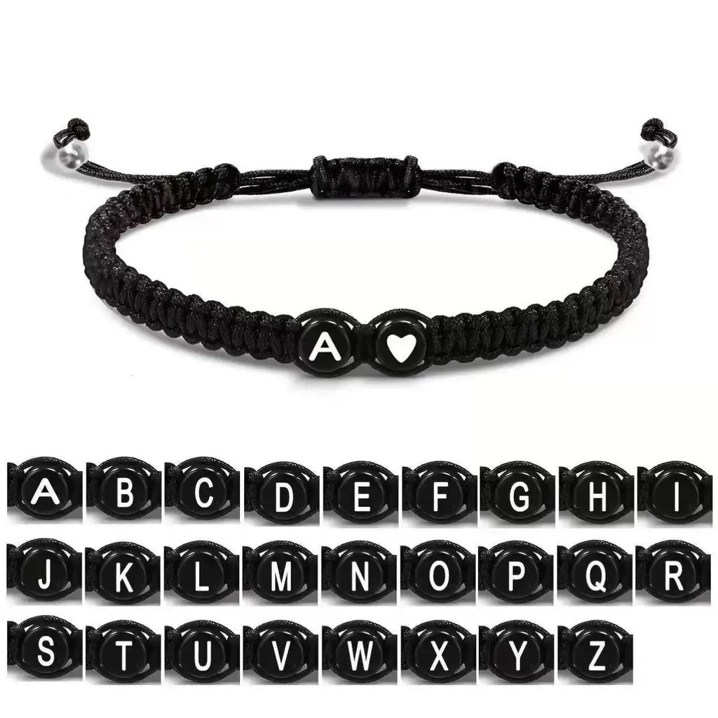 Bracelet tressé initiale