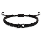 Bracelet tressé initiale g