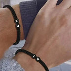 Bracelet tressé initiale j