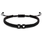 Bracelet tressé initiale m