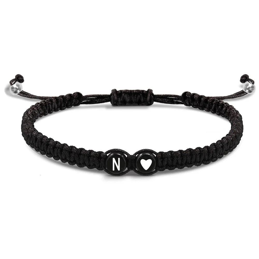 Bracelet tressé initiale n