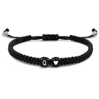 Bracelet tressé initiale q
