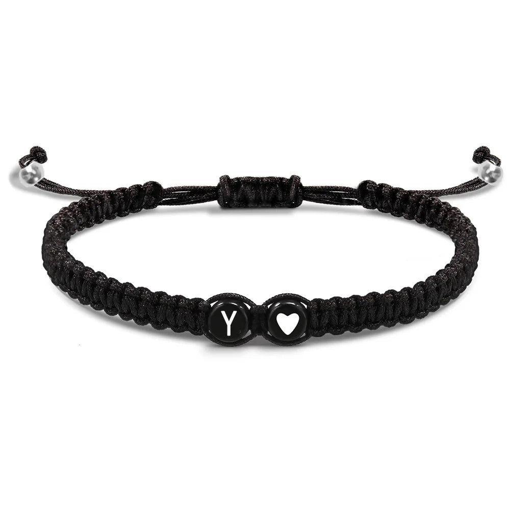 Bracelet tressé initiale y