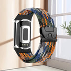 Bracelet tressé pour montre Fitbit Charge 5, Charge 6 orange bleu vert
