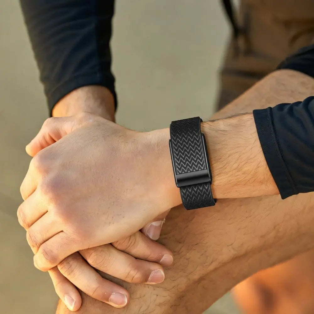 Bracelet en nylon pour montre Google Fitbit Air noir