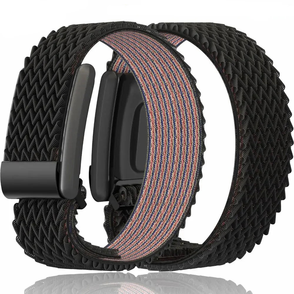 Bracelet en nylon pour montre Google Fitbit Air noir