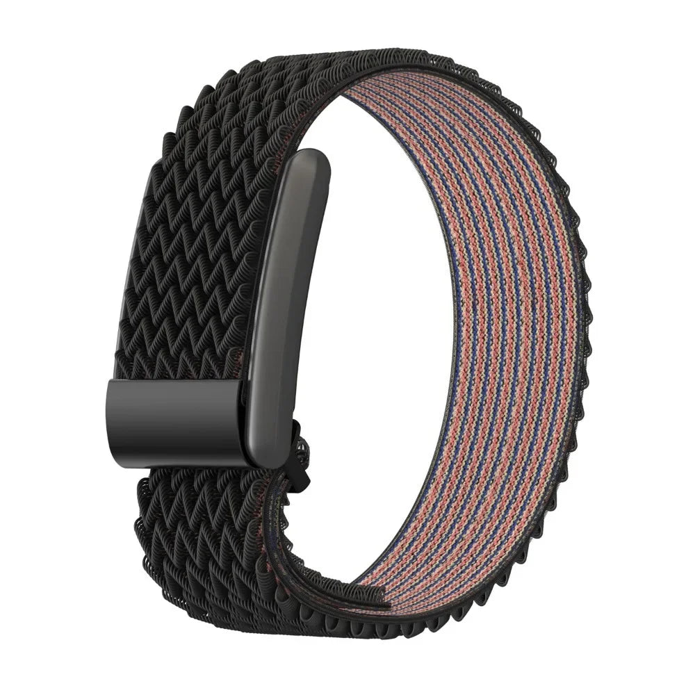 Bracelet en nylon pour montre Google Fitbit Air noir