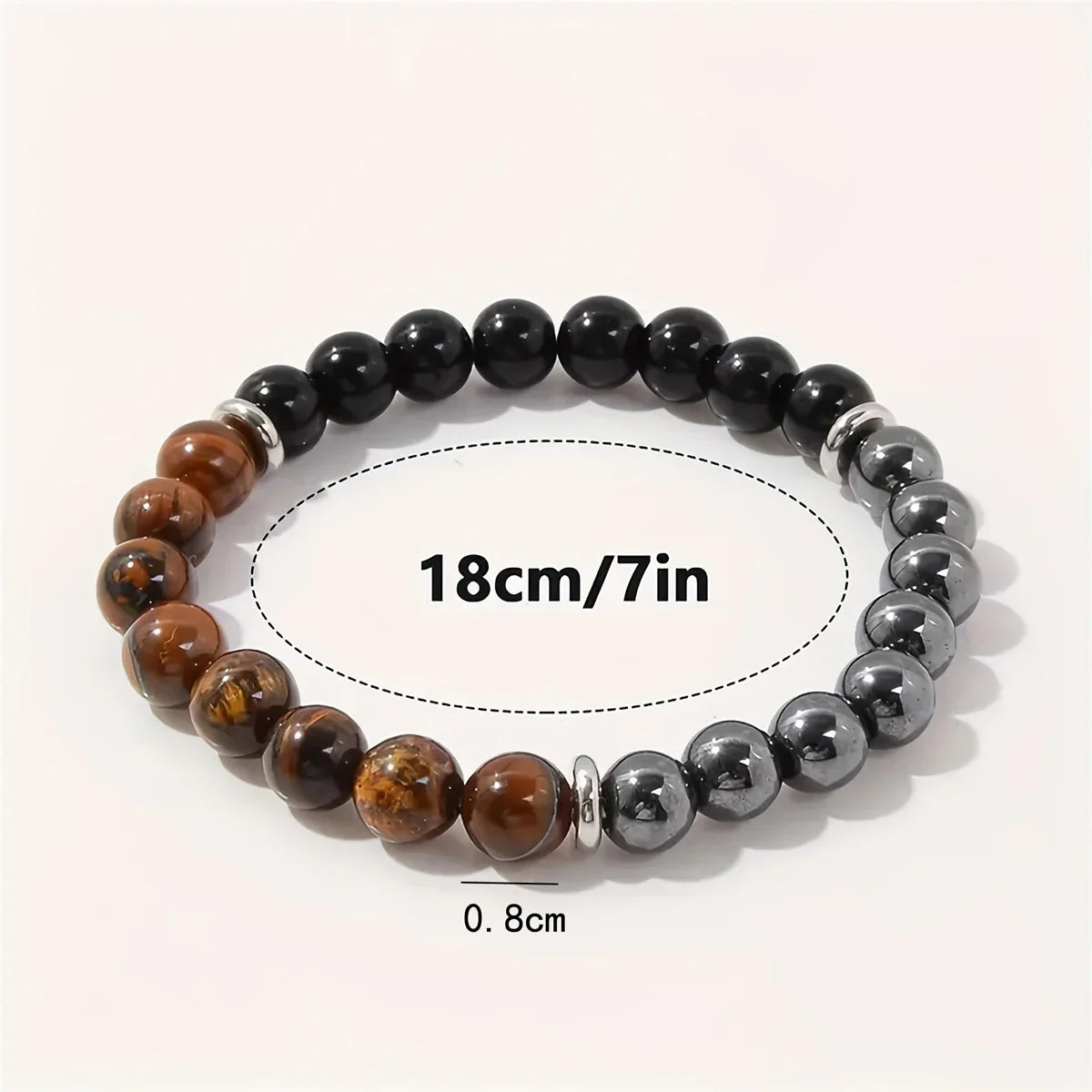 Triple Protection Bracelet Tiger Eye Tourmaline and Hematite