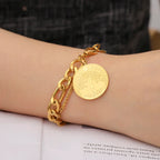 Triquetra Trinity Knot Gold Bracelet