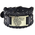 Gold Viking Fenrir Wolf Bracelet