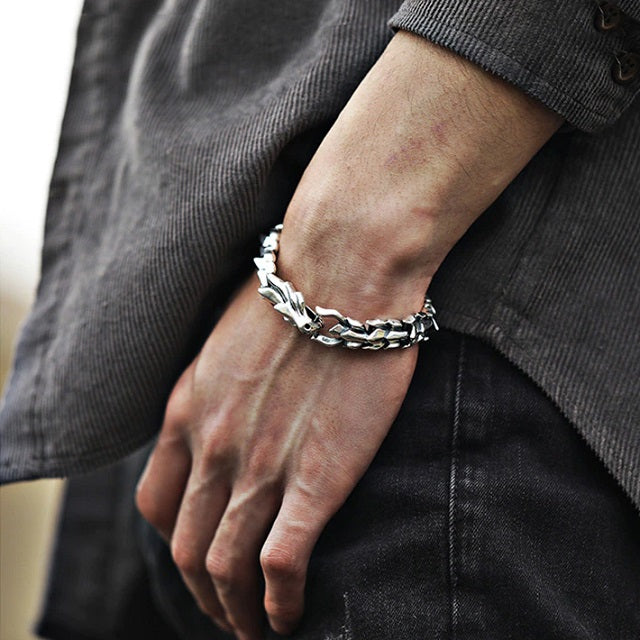 Viking Ouroboros Bracelet
