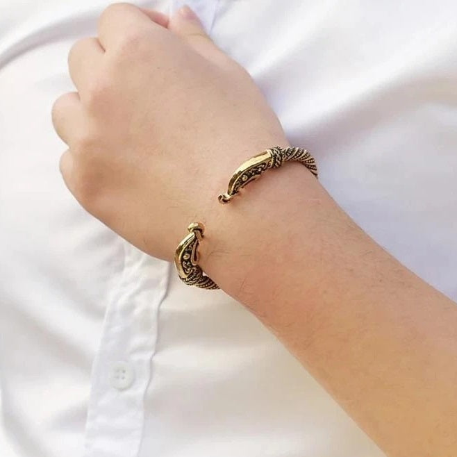 Viking Bracelet Ragnar (Silver or Gold)