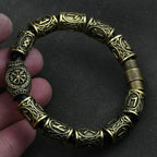 Viking Celtic Runes bronze bracelet