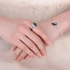 Yin Yang Bracelet with Rhinestones