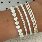 Beaded Bracelets and Hearts