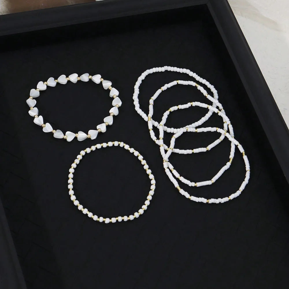 Beaded Bracelets and Hearts