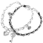 Bracelets pour couple clef et cadenas