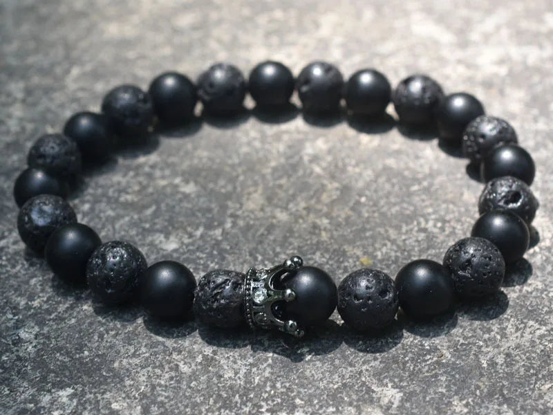 Bracelets for Couples King & Queen Crown Gourmette