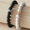 Bracelets for Couples King & Queen Crown Gourmette