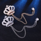 Crown Lapel Pin – Elegant Suit Brooch