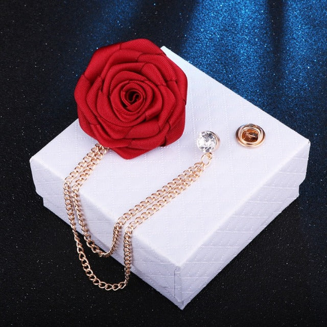 Broche De Costume Fleur De Rose