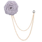Rose Flower Lapel Pin – Elegant Suit Brooch