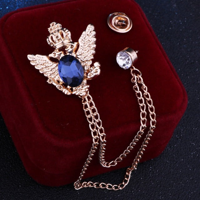Bird Lapel Pin – Elegant Suit Brooch
