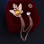 Bird Lapel Pin – Elegant Suit Brooch