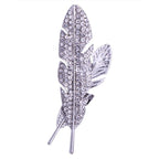 Feather Lapel Pin – Elegant Suit Brooch