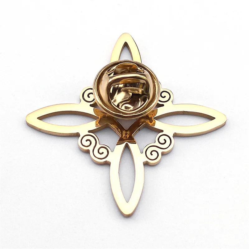 Witch Knot Brooch Wiccan Protection Pins