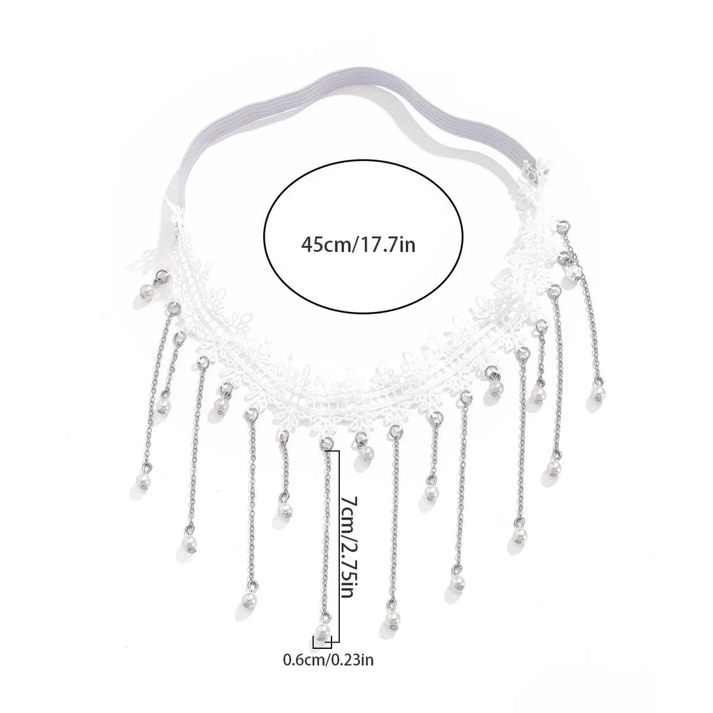 Chaîne de Cuisse Blanche - Bijou de Cuisse Corps Cuisse Femme Jambe
