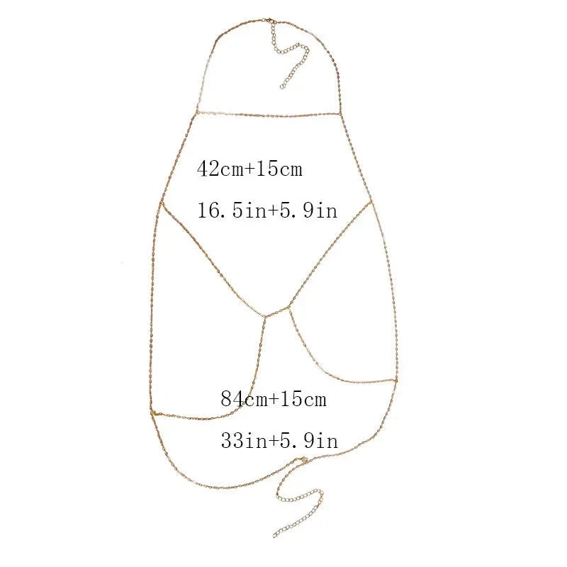 Women's Neckline Chain Chest Necklace