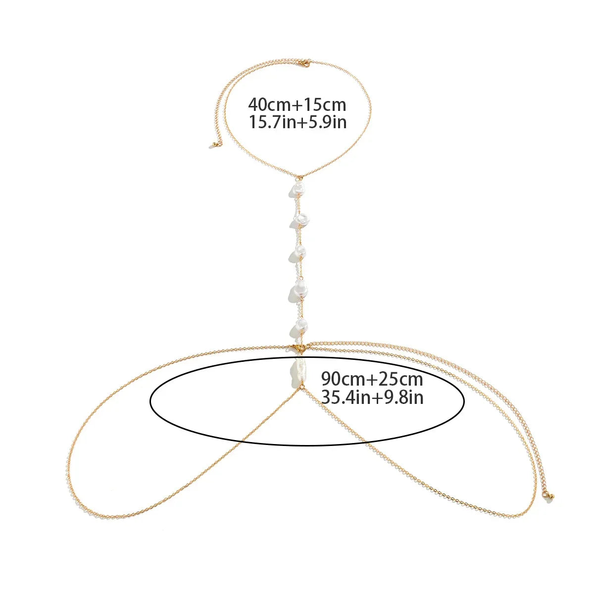 Women's Turnery Chain Pearl Necklace