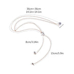 Back Chain Necklace Dorsal Ornament Woman Beads