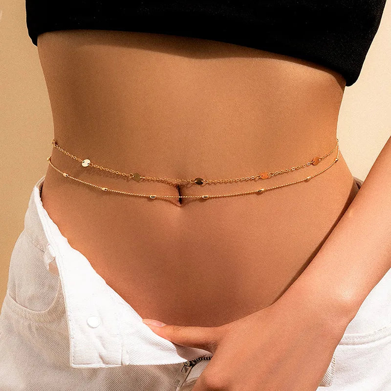 Hip Chain - Gold Women's Waist and Belly Jewelry