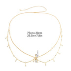 Chaîne de hanche et nombril - bijou de taille et ventre pour femme