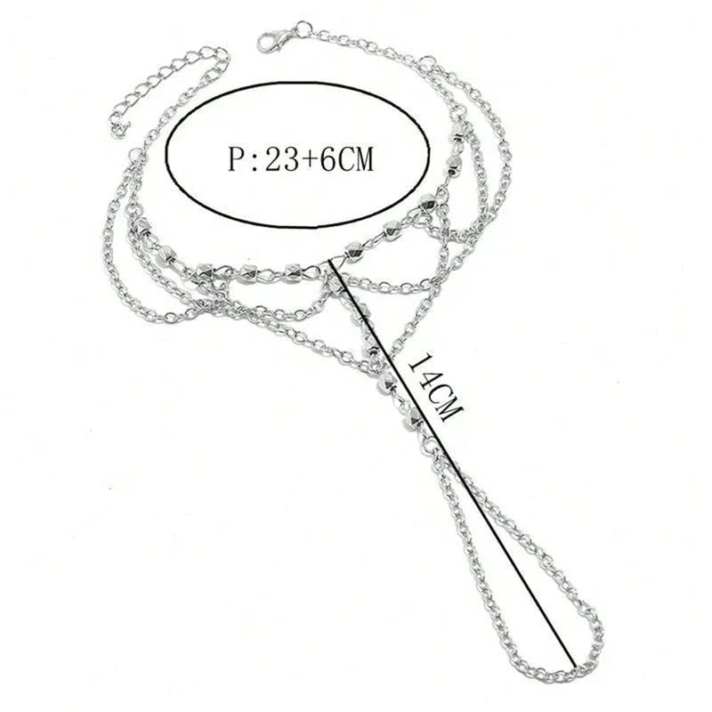 Chaîne de Pied Perles Dorées - Bijou de Pied Femme