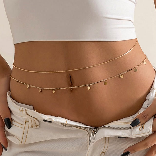 Belly Chain for Women Gold & Silver gold