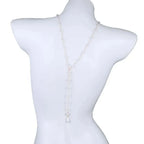 Chaîne dorsale pour femme - Collier de dos avec perles