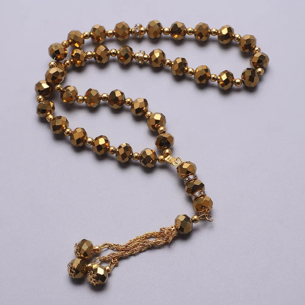 Bracelet chapelet pour homme ou femme arabe or