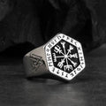 Chevalière Viking Bague Argent Homme