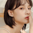 Women's Lotus Flower Stud Earrings