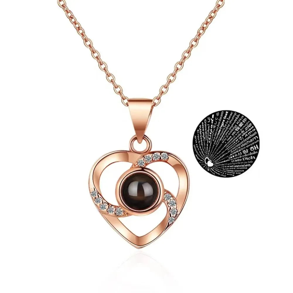 Coffret Amour Éternel avec Rose et Collier