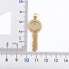 Collier ajustable avec pendentif clef