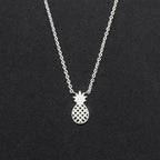 Pineapple Necklace Gold & Silver for Women silver