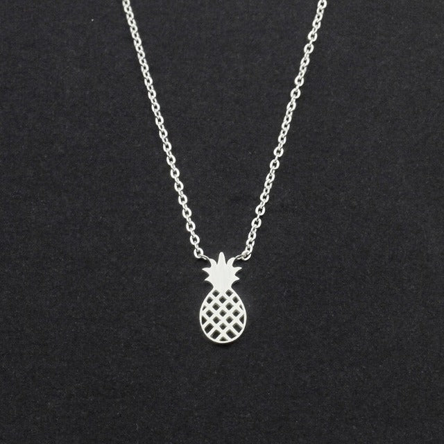 Pineapple Necklace Gold & Silver for Women silver