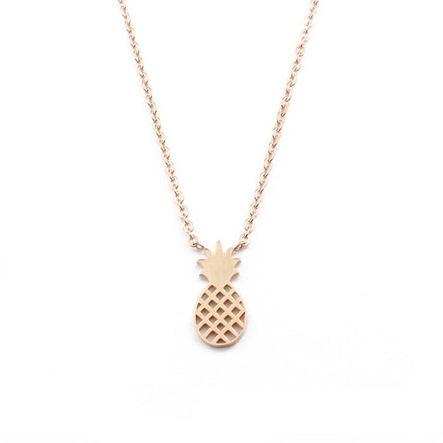 Pineapple Necklace Gold & Silver for Women gold